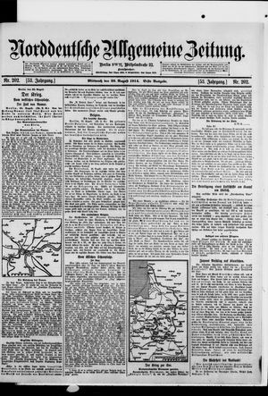 Norddeutsche allgemeine Zeitung vom 26.08.1914