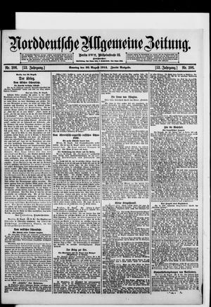 Norddeutsche allgemeine Zeitung vom 30.08.1914