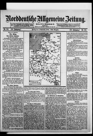 Norddeutsche allgemeine Zeitung vom 04.09.1914