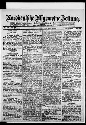 Norddeutsche allgemeine Zeitung vom 05.09.1914