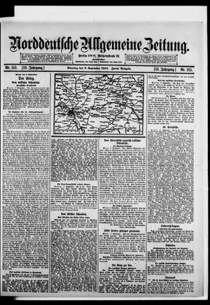 Norddeutsche allgemeine Zeitung vom 08.09.1914
