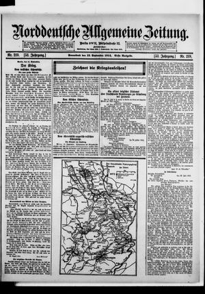 Norddeutsche allgemeine Zeitung vom 12.09.1914