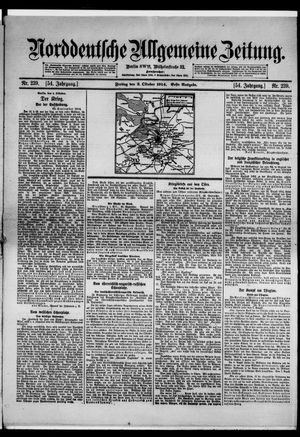 Norddeutsche allgemeine Zeitung vom 02.10.1914