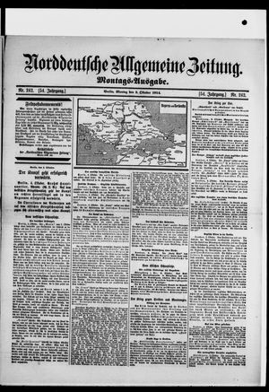 Norddeutsche allgemeine Zeitung vom 05.10.1914