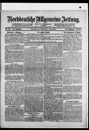 Norddeutsche allgemeine Zeitung on Oct 10, 1914