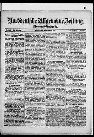 Norddeutsche allgemeine Zeitung vom 12.10.1914