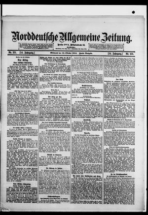 Norddeutsche allgemeine Zeitung vom 14.10.1914