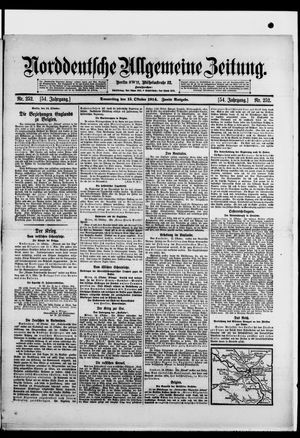 Norddeutsche allgemeine Zeitung vom 15.10.1914