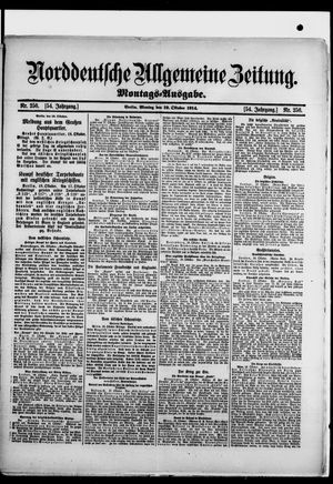 Norddeutsche allgemeine Zeitung vom 19.10.1914