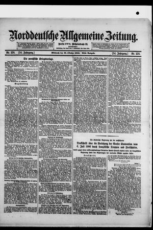 Norddeutsche allgemeine Zeitung vom 21.10.1914