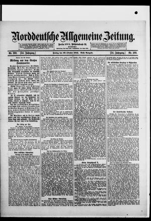 Norddeutsche allgemeine Zeitung vom 23.10.1914