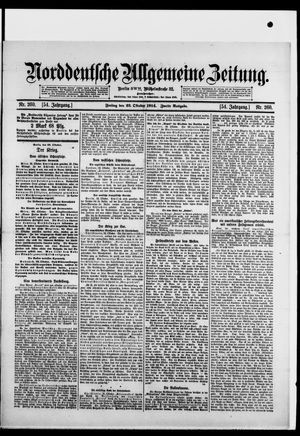 Norddeutsche allgemeine Zeitung vom 23.10.1914