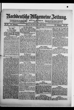 Norddeutsche allgemeine Zeitung on Oct 30, 1914