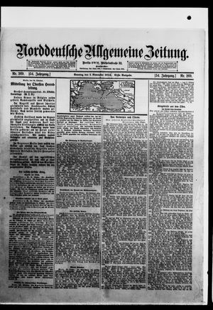 Norddeutsche allgemeine Zeitung vom 01.11.1914