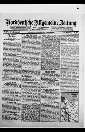 Norddeutsche allgemeine Zeitung vom 05.11.1914