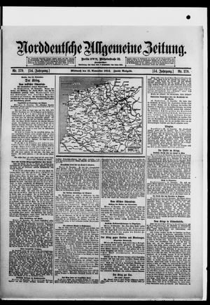 Norddeutsche allgemeine Zeitung on Nov 11, 1914