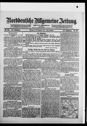 Norddeutsche allgemeine Zeitung vom 13.11.1914