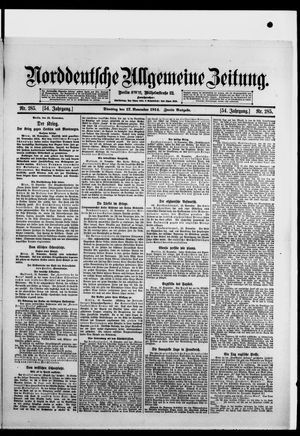 Norddeutsche allgemeine Zeitung vom 17.11.1914