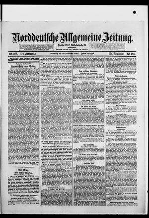 Norddeutsche allgemeine Zeitung vom 18.11.1914