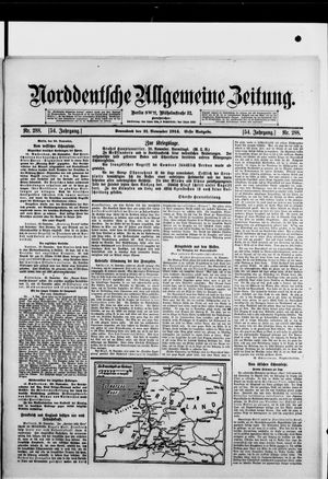 Norddeutsche allgemeine Zeitung vom 21.11.1914