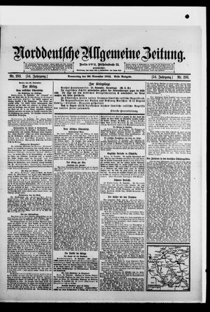 Norddeutsche allgemeine Zeitung on Nov 26, 1914