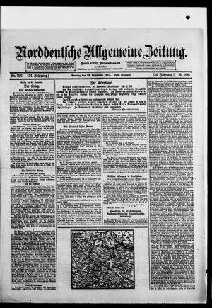 Norddeutsche allgemeine Zeitung vom 29.11.1914