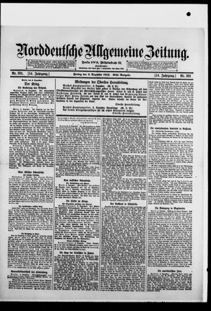 Norddeutsche allgemeine Zeitung vom 04.12.1914