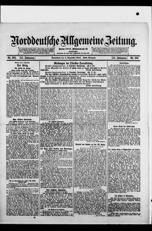 Norddeutsche allgemeine Zeitung vom 05.12.1914