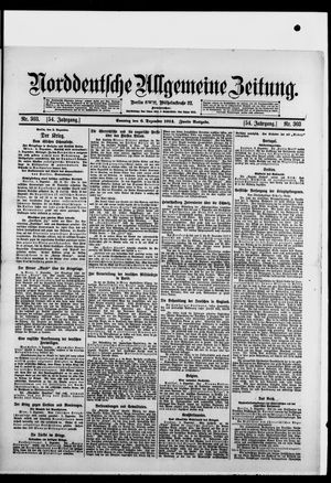 Norddeutsche allgemeine Zeitung vom 06.12.1914