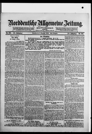 Norddeutsche allgemeine Zeitung vom 08.12.1914