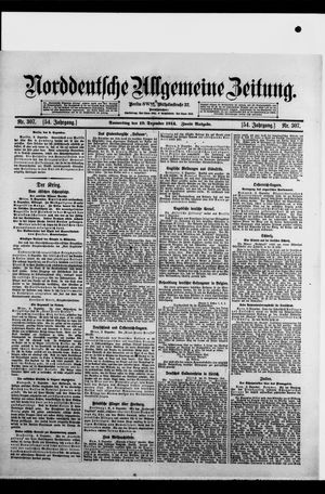 Norddeutsche allgemeine Zeitung vom 10.12.1914