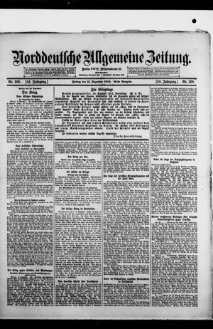 Norddeutsche allgemeine Zeitung vom 11.12.1914