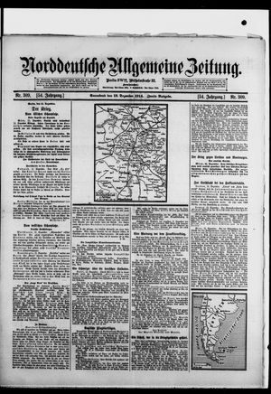 Norddeutsche allgemeine Zeitung on Dec 12, 1914