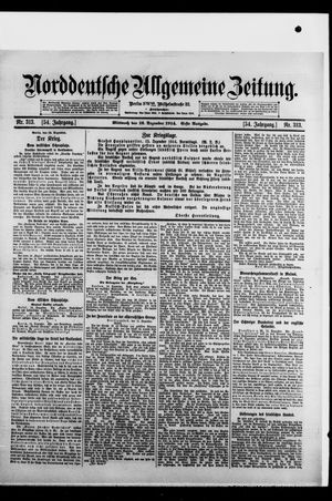 Norddeutsche allgemeine Zeitung vom 16.12.1914