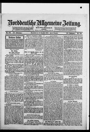 Norddeutsche allgemeine Zeitung vom 19.12.1914
