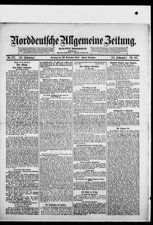Norddeutsche allgemeine Zeitung vom 20.12.1914