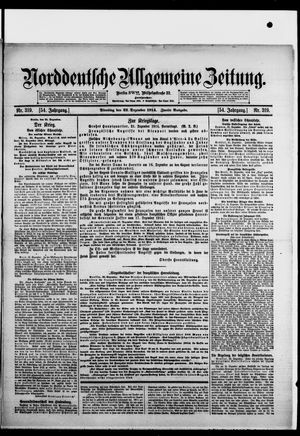 Norddeutsche allgemeine Zeitung vom 22.12.1914