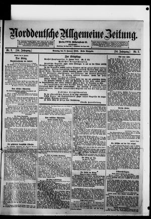 Norddeutsche allgemeine Zeitung vom 03.01.1915