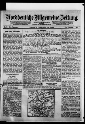 Norddeutsche allgemeine Zeitung vom 07.01.1915
