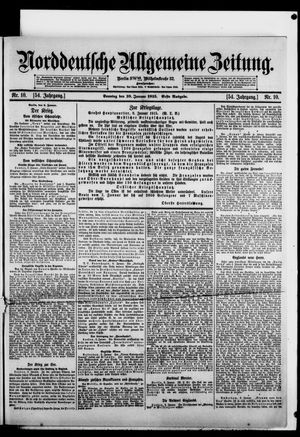 Norddeutsche allgemeine Zeitung vom 10.01.1915
