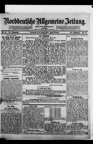 Norddeutsche allgemeine Zeitung on Jan 16, 1915