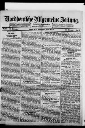 Norddeutsche allgemeine Zeitung vom 17.01.1915