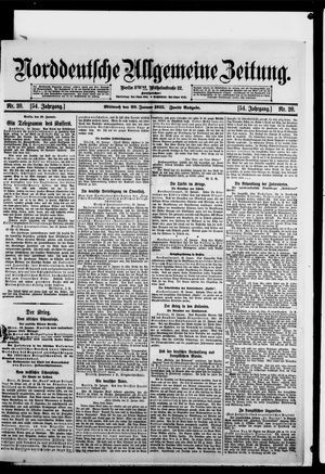 Norddeutsche allgemeine Zeitung vom 20.01.1915