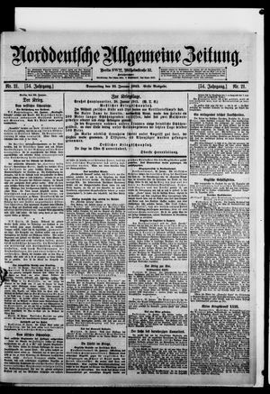 Norddeutsche allgemeine Zeitung vom 21.01.1915