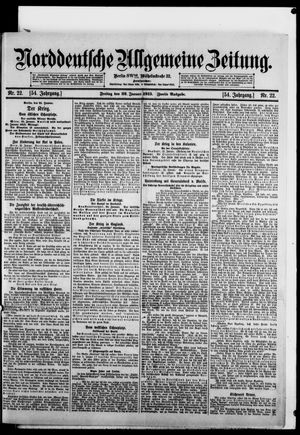 Norddeutsche allgemeine Zeitung on Jan 22, 1915