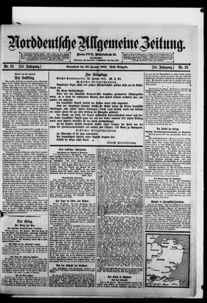 Norddeutsche allgemeine Zeitung vom 23.01.1915