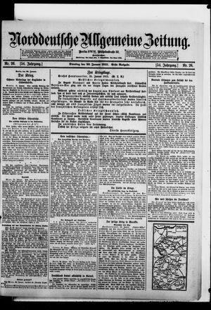Norddeutsche allgemeine Zeitung vom 26.01.1915