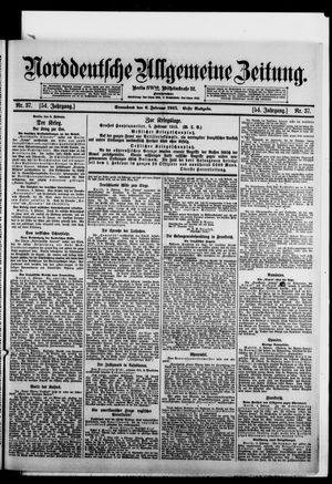 Norddeutsche allgemeine Zeitung on Feb 6, 1915