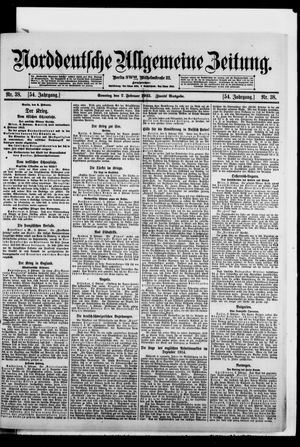 Norddeutsche allgemeine Zeitung vom 07.02.1915
