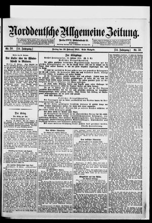 Norddeutsche allgemeine Zeitung vom 19.02.1915